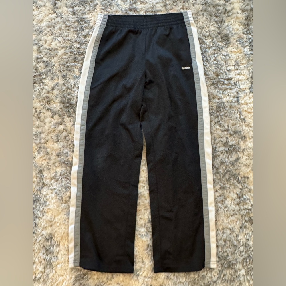 Reebok Mens Jogging Pants L  14/16Elastic Waist Pockets Straight Leg Relaxed Fit